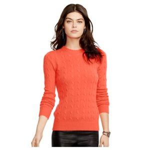 polo ralph lauren cream cable knit sweater